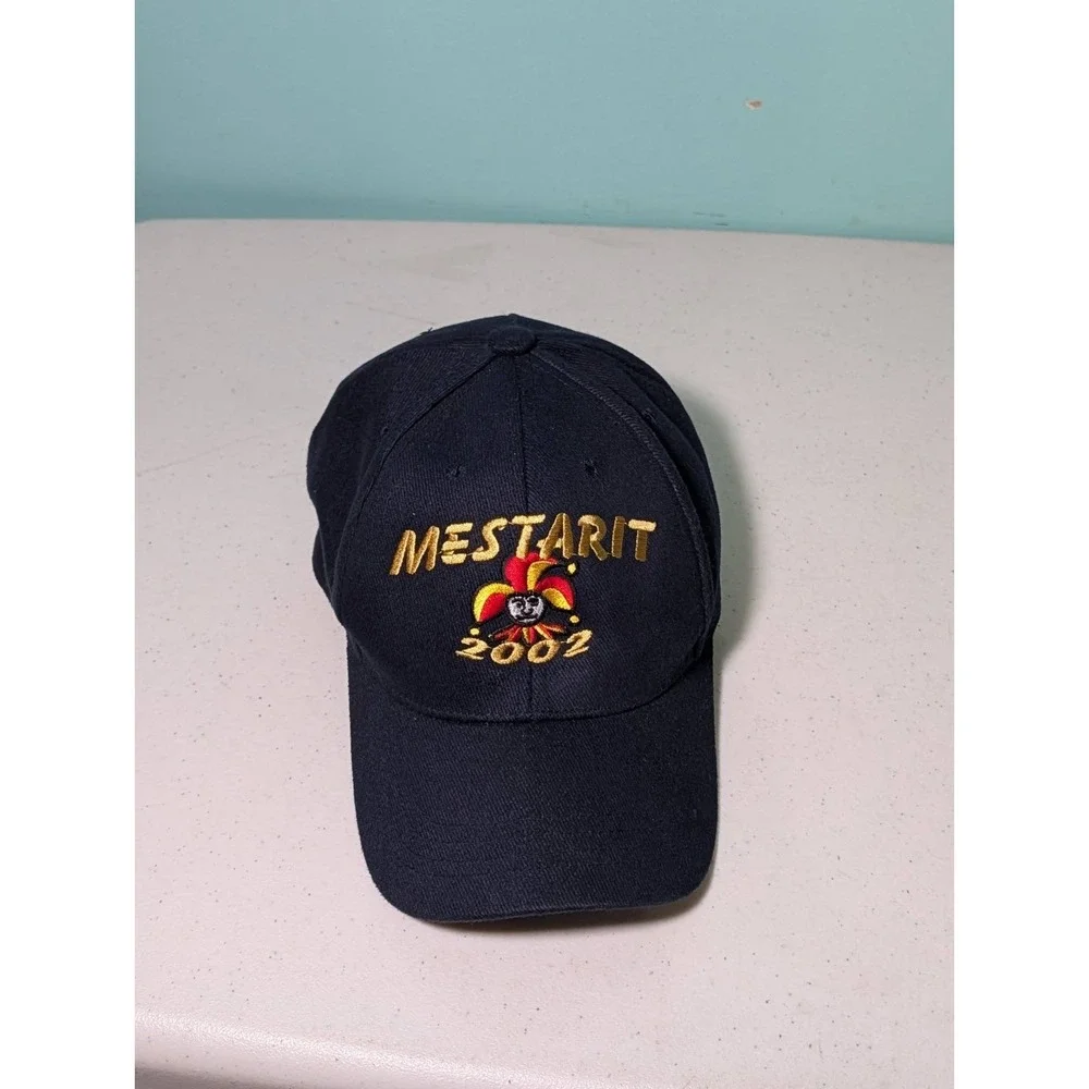 Mestarit 2002 Strap Back Adjustable Hat Embroidered Blue Vintage
